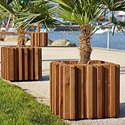 jardiniere carree metis - 58 x 58 x h 53 cm